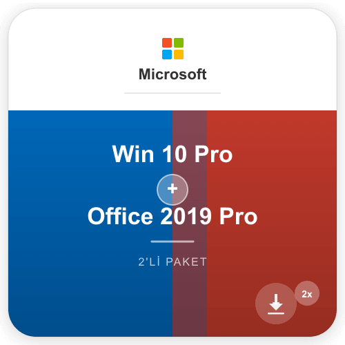 Windows 10 PRO + Office 2019 PRO Plus Retail Dijital Lisans Anahtarı