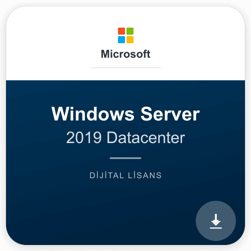 Windows Server 2019 Datacenter KEY Lisans Anahtarı
