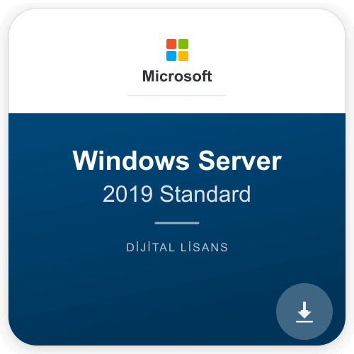 Windows Server 2019 Standard KEY Lisans Anahtarı