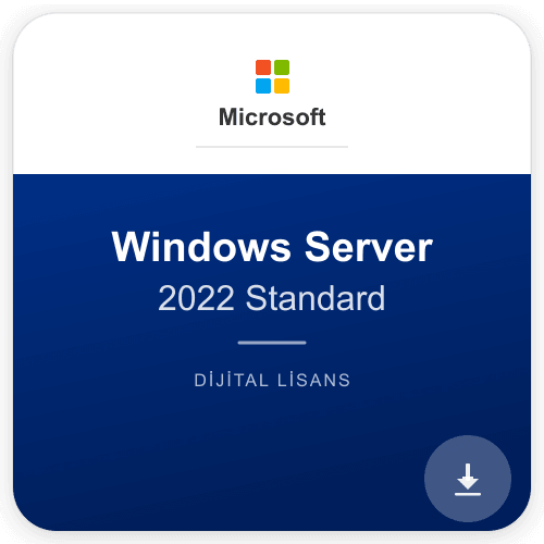Windows Server 2022 Standard KEY Lisans Anahtarı
